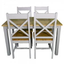 Rochester 4ft Dining Table Set